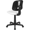 image:imageFlash Furniture Flash Fundamentals MidBack Swivel Task Office Chair with Pivot Back HeightAdjustable Ergonomic Mesh Office Desk Chair BlackWhite