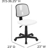 image:imageFlash Furniture Flash Fundamentals MidBack Swivel Task Office Chair with Pivot Back HeightAdjustable Ergonomic Mesh Office Desk Chair BlackWhite
