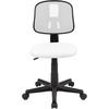 image:imageFlash Furniture Flash Fundamentals MidBack Swivel Task Office Chair with Pivot Back HeightAdjustable Ergonomic Mesh Office Desk Chair BlackWhite