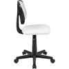 image:imageFlash Furniture Flash Fundamentals MidBack Swivel Task Office Chair with Pivot Back HeightAdjustable Ergonomic Mesh Office Desk Chair BlackWhite