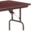 image:imageFlash Furniture Frankie Commercial Grade 4Foot Mahogany Melamine Laminate Folding Banquet Table
