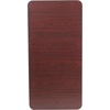 image:imageFlash Furniture Frankie Commercial Grade 4Foot Mahogany Melamine Laminate Folding Banquet Table