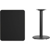 image:imageFlash Furniture Graniss 24 x 30 Rectangular Gray Laminate Table Top with 18 Round Table Height BaseBlack