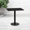 image:imageFlash Furniture Graniss 24 x 30 Rectangular Gray Laminate Table Top with 18 Round Table Height BaseBlack