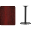 image:imageFlash Furniture Graniss 24 x 30 Rectangular Gray Laminate Table Top with 18 Round Table Height BaseMahogany