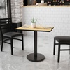 image:imageFlash Furniture Graniss 24 x 30 Rectangular Gray Laminate Table Top with 18 Round Table Height BaseNatural