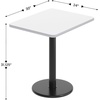 image:imageFlash Furniture Graniss 24 x 30 Rectangular Gray Laminate Table Top with 18 Round Table Height BaseWhite