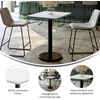 image:imageFlash Furniture Graniss 24 x 30 Rectangular Gray Laminate Table Top with 18 Round Table Height BaseWhite