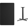 image:imageFlash Furniture Graniss 30 x 48 Rectangular Mahogany Laminate Table Top with 235 x 295 Table Height BaseBlack