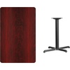 image:imageFlash Furniture Graniss 30 x 48 Rectangular Mahogany Laminate Table Top with 235 x 295 Table Height BaseMahogany