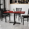 image:imageFlash Furniture Graniss 30 x 48 Rectangular Mahogany Laminate Table Top with 235 x 295 Table Height BaseMahogany
