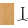 image:imageFlash Furniture Graniss 30 x 48 Rectangular Mahogany Laminate Table Top with 235 x 295 Table Height BaseNatural