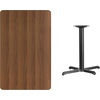 image:imageFlash Furniture Graniss 30 x 48 Rectangular Mahogany Laminate Table Top with 235 x 295 Table Height BaseWalnut