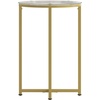 image:imageFlash Furniture Greenwich Collection End Table  Modern Clear Glass End Table  Crisscross Matte Black FrameClearBrushed Gold