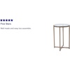 image:imageFlash Furniture Greenwich Collection End Table  Modern Clear Glass End Table  Crisscross Matte Black FrameClearBrushed Gold