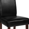 image:imageFlash Furniture Greenwich Series Black LeatherSoft Upholstered Panel Back MidCentury Parsons Dining ChairBlack Leathersoft