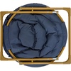 image:imageFlash Furniture Gwen Kids Cozy Mini Folding Saucer Chair  Navy Faux Fur Moon Chair  Soft Gold Metal Frame  23 Portable Folding Chair For Living Room or BedroomNavy Faux FurSoft Gold Frame