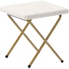 image:imageFlash Furniture Gwen Oversize Folding Saucer Chair  Ivory Sherpa Faux Fur Moon Chair  Soft Gold Metal Frame  38 Portable Folding Chair  for Dorm and BedroomIvory Faux Shearling FabricSoft Gold Frame