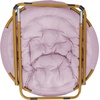 image:imageFlash Furniture Gwen Oversize Folding Saucer Chair  Ivory Sherpa Faux Fur Moon Chair  Soft Gold Metal Frame  38 Portable Folding Chair  for Dorm and BedroomDusty Purple FabricSoft Gold Frame