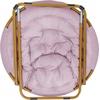 image:imageFlash Furniture Gwen Oversize Folding Saucer Chair  Ivory Sherpa Faux Fur Moon Chair  Soft Gold Metal Frame  38 Portable Folding Chair  for Dorm and BedroomDusty Purple Fabric Soft Gold