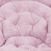 image:imageFlash Furniture Gwen Oversize Folding Saucer Chair  Ivory Sherpa Faux Fur Moon Chair  Soft Gold Metal Frame  38 Portable Folding Chair  for Dorm and BedroomDusty Purple Fabric Soft Gold