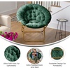 image:imageFlash Furniture Gwen Oversize Folding Saucer Chair  Ivory Sherpa Faux Fur Moon Chair  Soft Gold Metal Frame  38 Portable Folding Chair  for Dorm and BedroomEmerald Fabric Soft Gold