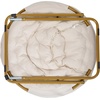 image:imageFlash Furniture Gwen Oversize Folding Saucer Chair  Ivory Sherpa Faux Fur Moon Chair  Soft Gold Metal Frame  38 Portable Folding Chair  for Dorm and BedroomIvory Faux Shearling FabricSoft Gold Frame