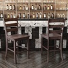 image:imageFlash Furniture Gwendolyn Commercial Grade Modern Farmhouse Bar Stool  Solid Wood Frame  Integrated Footrest  Set of 2  Antique White WashGray Wash Walnut