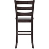 image:imageFlash Furniture Gwendolyn Commercial Grade Modern Farmhouse Bar Stool  Solid Wood Frame  Integrated Footrest  Set of 2  Antique White WashGray Wash Walnut