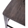 image:imageFlash Furniture Gwendolyn Commercial Grade Modern Farmhouse Bar Stool  Solid Wood Frame  Integrated Footrest  Set of 2  Antique White WashGray Wash Walnut
