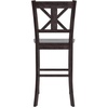 image:imageFlash Furniture Gwendolyn Commercial Grade Modern Farmhouse Bar Stool  Solid Wood Frame  Integrated Footrest  Set of 2  Antique White WashGray Wash Walnut