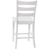 image:imageFlash Furniture Gwendolyn Commercial Grade Modern Farmhouse Bar Stool  Solid Wood Frame  Integrated Footrest  Set of 2  Antique White WashWhite Wash
