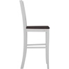 image:imageFlash Furniture Gwendolyn Commercial Grade Modern Farmhouse Bar Stool  Solid Wood Frame  Integrated Footrest  Set of 2  Antique White WashWhite Wash