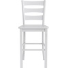 image:imageFlash Furniture Gwendolyn Commercial Grade Modern Farmhouse Bar Stool  Solid Wood Frame  Integrated Footrest  Set of 2  Antique White WashWhite Wash