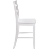image:imageFlash Furniture Gwendolyn Commercial Grade Modern Farmhouse Bar Stool  Solid Wood Frame  Integrated Footrest  Set of 2  Antique White WashWhite Wash