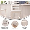 image:imageFlash Furniture Gwendolyn Commercial Grade Modern Farmhouse Bar Stool  Solid Wood Frame  Integrated Footrest  Set of 2  Antique White WashWhite Wash