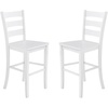 image:imageFlash Furniture Gwendolyn Commercial Grade Modern Farmhouse Bar Stool  Solid Wood Frame  Integrated Footrest  Set of 2  Antique White WashWhite Wash