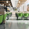image:imageFlash Furniture HERCULES 5 Pack 880 lb Capacity White Plastic Stack Chair  Comfortable Seating with Durable DesignGreen