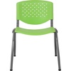 image:imageFlash Furniture HERCULES 5 Pack 880 lb Capacity White Plastic Stack Chair  Comfortable Seating with Durable DesignGreen