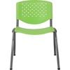 image:imageFlash Furniture HERCULES 5 Pack 880 lb Capacity White Plastic Stack Chair  Comfortable Seating with Durable DesignGreen
