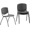 image:imageFlash Furniture HERCULES 5 Pack 880 lb Capacity White Plastic Stack Chair  Comfortable Seating with Durable DesignGrey