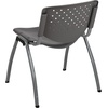 image:imageFlash Furniture HERCULES 5 Pack 880 lb Capacity White Plastic Stack Chair  Comfortable Seating with Durable DesignGrey