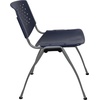 image:imageFlash Furniture HERCULES 5 Pack 880 lb Capacity White Plastic Stack Chair  Comfortable Seating with Durable DesignNavy