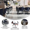 image:imageFlash Furniture HERCULES 5 Pack 880 lb Capacity White Plastic Stack Chair  Comfortable Seating with Durable DesignNavy
