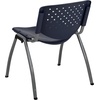 image:imageFlash Furniture HERCULES 5 Pack 880 lb Capacity White Plastic Stack Chair  Comfortable Seating with Durable DesignNavy
