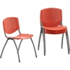 image:imageFlash Furniture HERCULES 5 Pack 880 lb Capacity White Plastic Stack Chair  Comfortable Seating with Durable DesignOrange