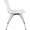image:imageFlash Furniture HERCULES 5 Pack 880 lb Capacity White Plastic Stack Chair  Comfortable Seating with Durable DesignWhite