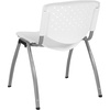 image:imageFlash Furniture HERCULES 5 Pack 880 lb Capacity White Plastic Stack Chair  Comfortable Seating with Durable DesignWhite