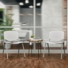 image:imageFlash Furniture HERCULES 5 Pack 880 lb Capacity White Plastic Stack Chair  Comfortable Seating with Durable DesignWhite