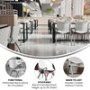 image:imageFlash Furniture HERCULES 5 Pack 880 lb Capacity White Plastic Stack Chair  Comfortable Seating with Durable DesignWhite
